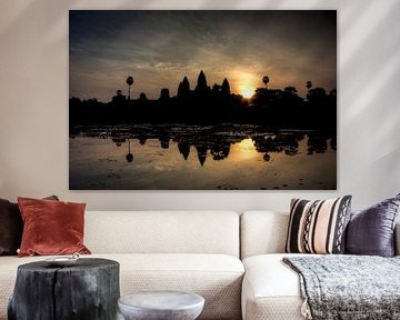 Le lever du soleil à Angkor Wat sur Marie-Lise Van Wassenhove