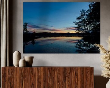 Sonnenuntergang in Schweden von Sjoerd van der Wal Fotografie