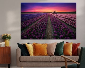 Flower fields in the Netherlands by Albert Dros
