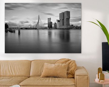Rotterdam en noir et blanc sur Ilya Korzelius
