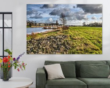 Deventer vue des plaines inondables sur Frans Blok