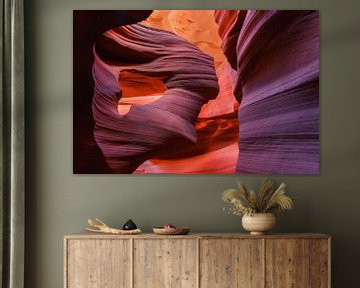 Lady in the Wind - Lower Antelope Canyon, Page, Arizona van Henk Meijer Photography