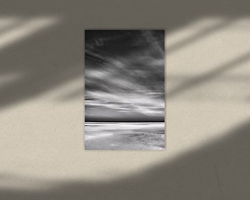 Schwarz-weißer Strand von Jan Brons