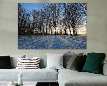 Winterlandschap von Bob Bleeker