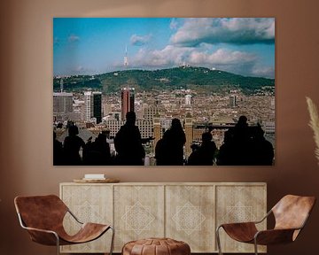 View over Barcelona von Wouter van der Krol