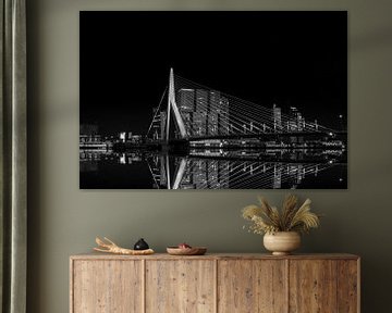 De Erasmusbrug in Rotterdam in spiegelstijl van ABPhotography