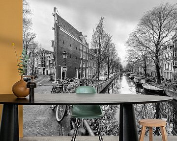 De Bloemgracht kruist de Prinsengracht in Amsterdam. van Don Fonzarelli