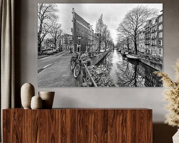 The Bloemgracht crosses the Prinsengracht in Amsterdam. by Don Fonzarelli