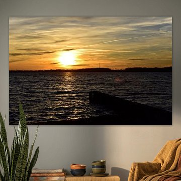 Sonnenuntergang im Wind