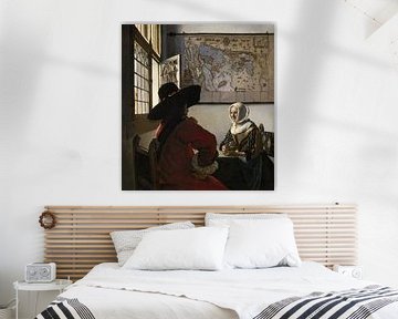 Der Soldat und das lachende Mädchen - Jan Vermeer