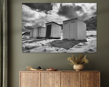 Maisons de plage sur Zeeland op Foto