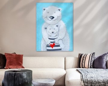 Papa Eisbär von Atelier BuntePunkt