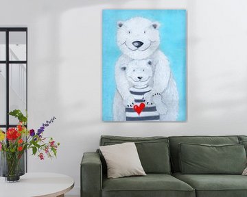 Papa polar bear by Sonja Mengkowski