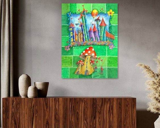 Example of the artwork in a room