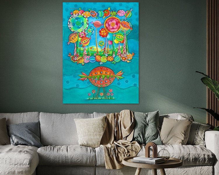 Example of the artwork in a room