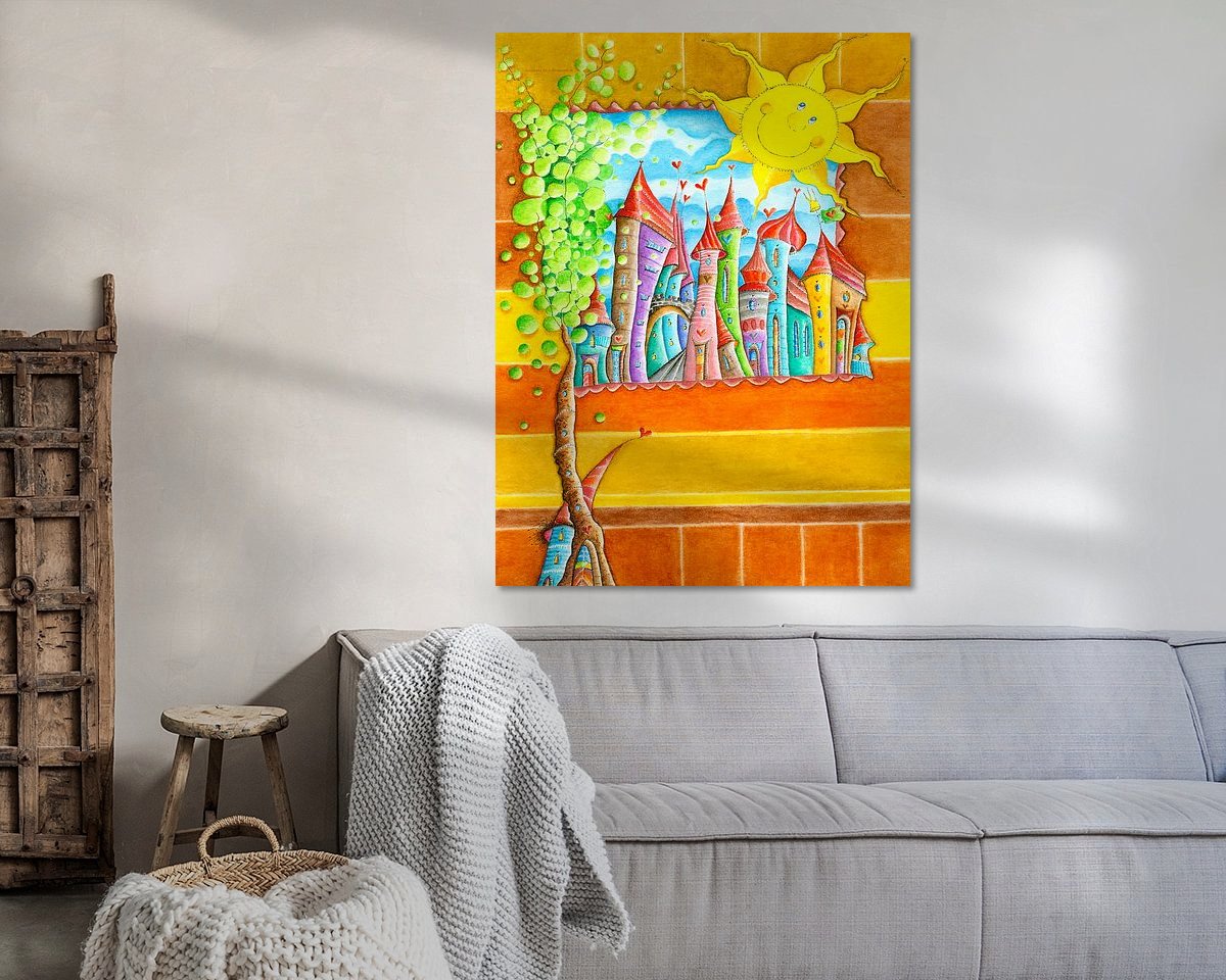Example of the artwork in a room