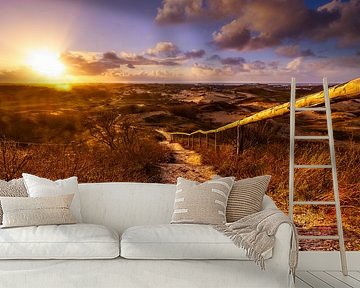 View from the Vlaggenduin in Katwijk by Martijn van der Nat