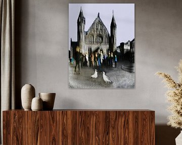 Haagsche sfeertjes Binnenhof impressie by Fons Bitter