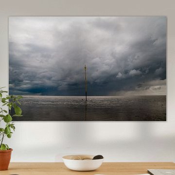 Regenbui boven Amelander wad, stefan witte