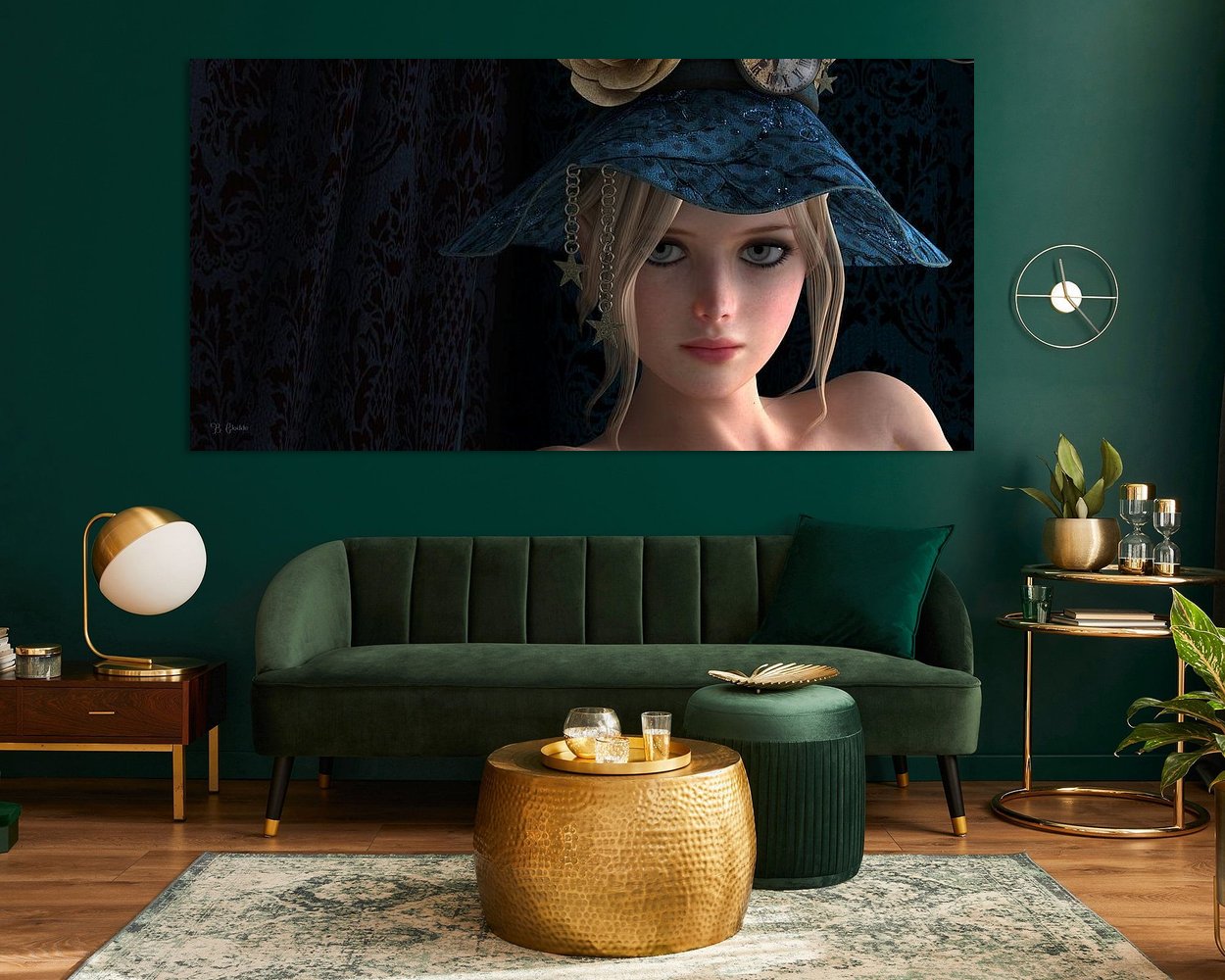 Example of the artwork in a room