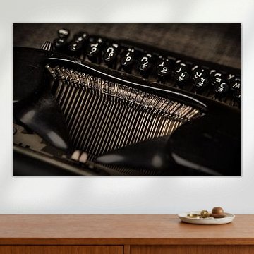 alte schwarze antike Schreibmaschine