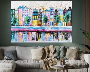 Colorful Amsterdam by Artflow Schilderijen