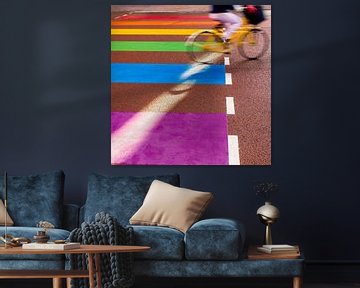 The Rainbow Crosswalk - Utrecht von Thomas van Galen