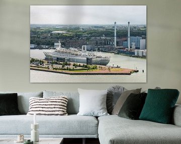 The SS Rotterdam from the Euromast by MS Fotografie | Marc van der Stelt