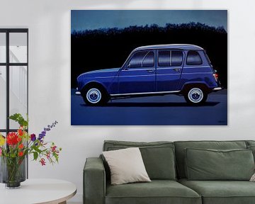 Renault 4 schilderij van Paul Meijering