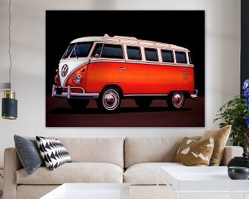 Volkswagen Transporter T1 Samba Gemälde von Paul Meijering