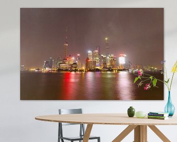 Shanghai skyline van Paul Dings