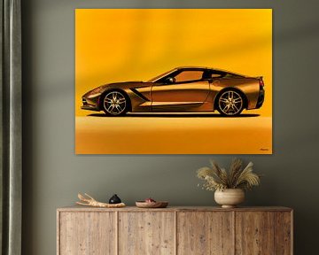 Chevrolet Corvette Stingray  Schilderij van Paul Meijering