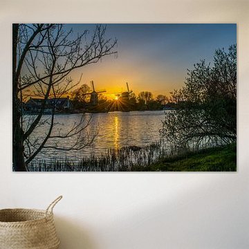 Zonsondergang Weesper Molens