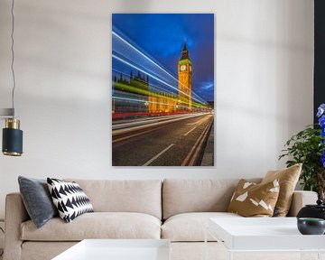 Londres le soir - Big Ben et le palais de Westminster - 1 sur Tux Photography