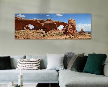 North & South Window, Arches National Park van Roel Ovinge
