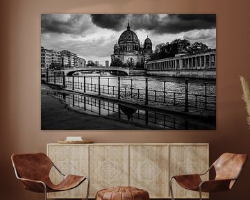 Zwart-wit | Berlijnse Dom, Berlijn  van Willem van den Berge