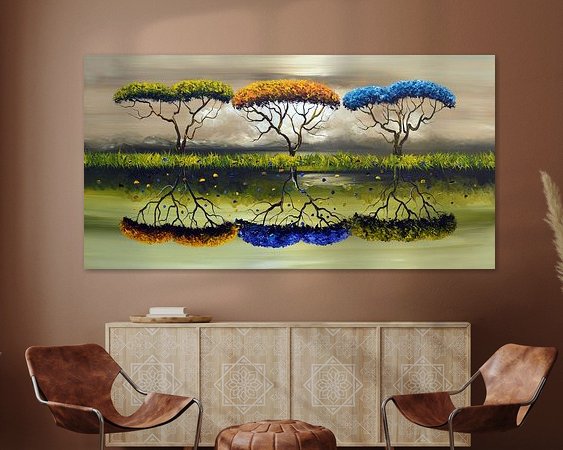 Example of the artwork in a room