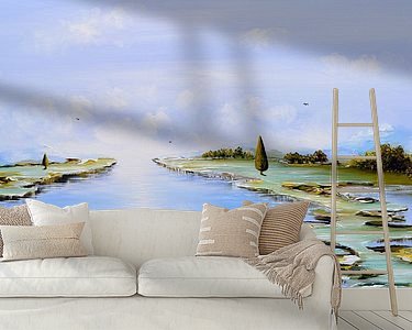 Example of the artwork in a room