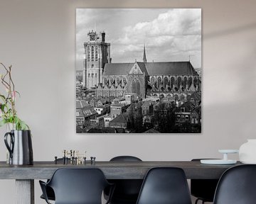 De Grote of Onze-Lieve-Vrouwekerk te Dordrecht von Dordrecht van Vroeger