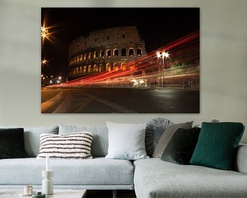 Colloseum Rome bij nacht von Peter van der Knoop