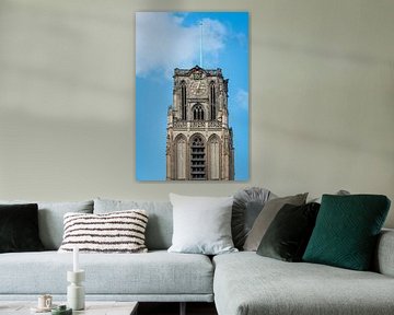 Toren Grote of Sint-Laurenskerk Rotterdam van Ruud Morijn