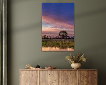 Purple Sunset van Joram Janssen