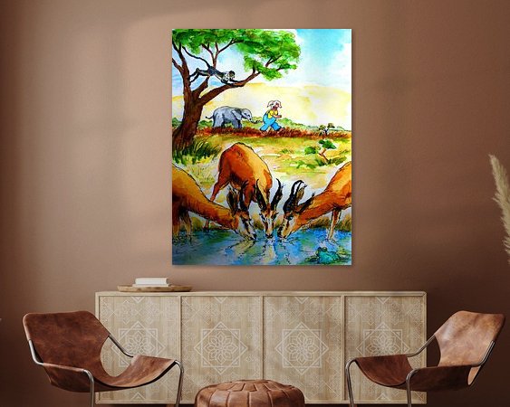 Example of the artwork in a room