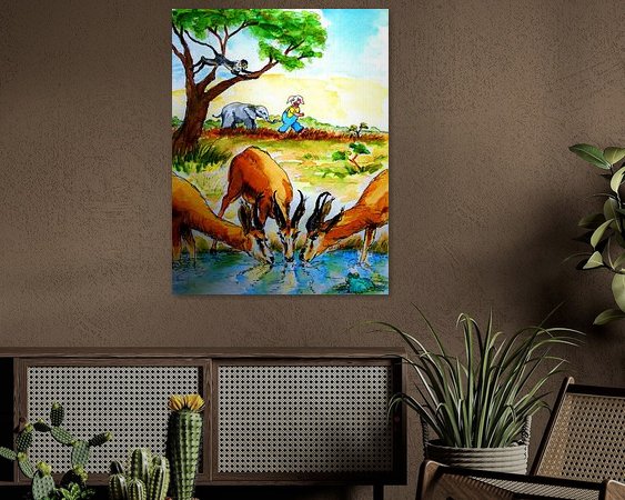 Example of the artwork in a room