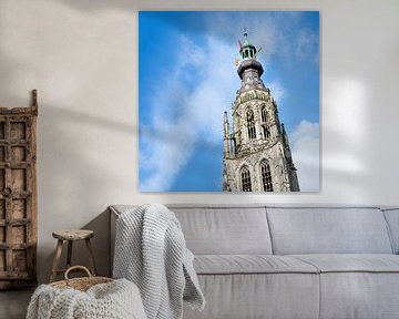 Turmspitze der Grote oder Onze-Lieve-Vrouwekerk in Breda