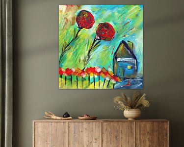 Example of the artwork in a room