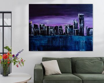 Chicago Skyline - ijzige zonsopgang van Eliza Donovan