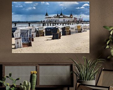 Seebrücke in Ahlbeck auf der Insel Usedom von Rico Ködder