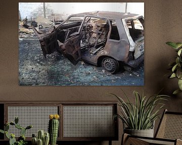Old Burned Out Car