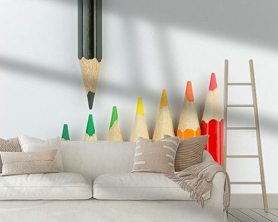 Example of the artwork in a room